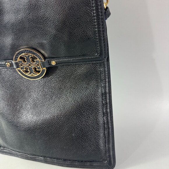 Tory Burch Black Leather Slim Shoulder/Crossbody Bag - Picture 4 of 15